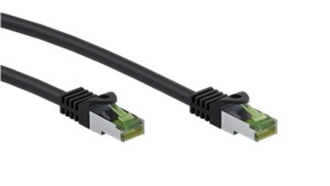 GHMT-certified CAT 8.1 S/FTP Patch Cord, AWG 26, black