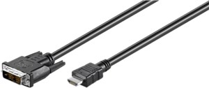 DVI-D/HDMI™ Cable, nickel-plated