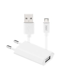 Micro-USB charger set 1A 1A Single-USB charger and USB cable 1m Micro