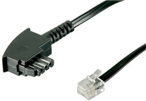 TAE-F cable (universal Pin Out), Black 