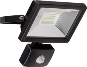 LED outdoor floodlight with a motion sensor, 20 W