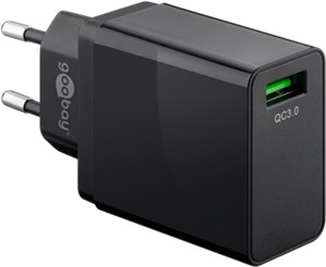 USB Quick Charger QC 3.0 (18 W) Black