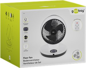 9-inch 3D Floor Fan with Remote Control and Timer