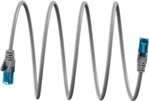 Ultraflexibles CAT 6A Patchkabel U/UTP, grau