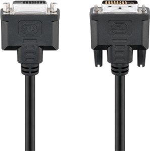 DVI-D Full HD extension cable Dual Link, nickel plated
