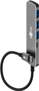 Slim 4-Port USB-Hub, USB-C™ auf USB-C™/USB-A, 5 Gbit/s
