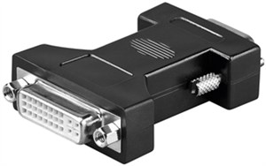 Analog DVI/VGA adapter, nickel plated