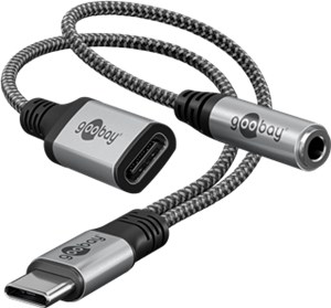 Adapter USB-C™ to USB-C™ and Jack, 3.5 mm AUX