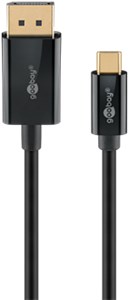 USB-C™-auf-DisplayPort™-Kabel 4K @ 60 Hz, 2 m, schwarz