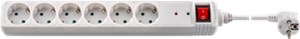 AC power strip with surge protection and switch 1.4 m